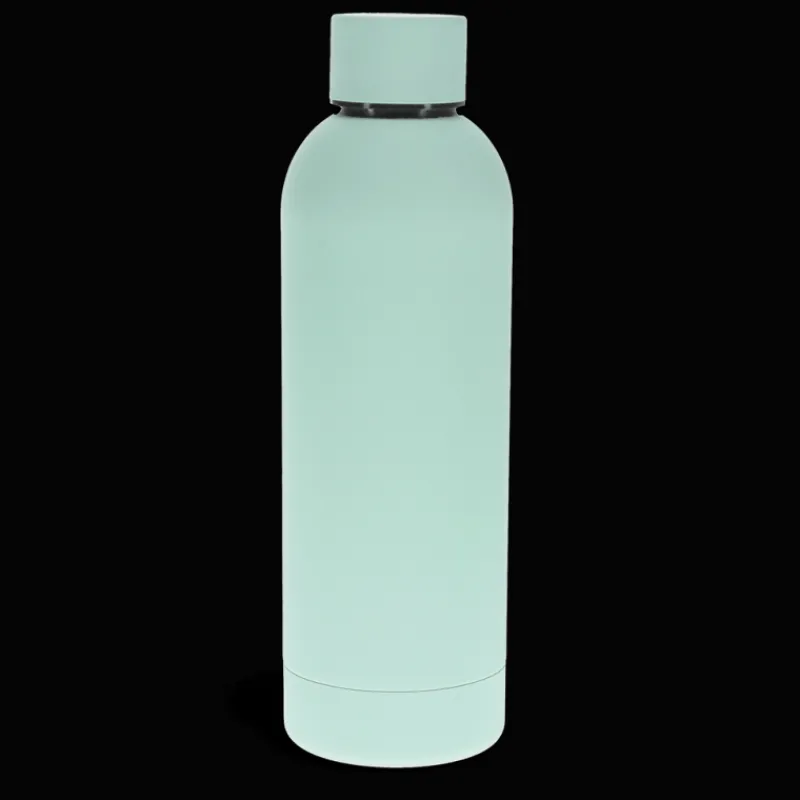 Rex London Rubber coated steel bottle 500ml - Eggshell blue Clearance