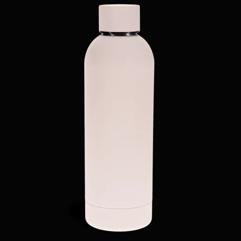 Rex London Rubber coated steel bottle 500ml - Light pink Outlet
