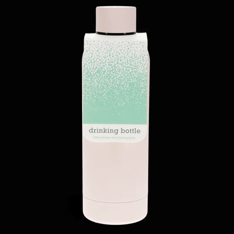Rex London Rubber coated steel bottle 500ml - Light pink Outlet