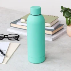 Rex London Rubber coated steel bottle 500ml - Mint green Sale
