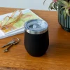 Rex London Rubber coated travel cup 350ml - Black Outlet