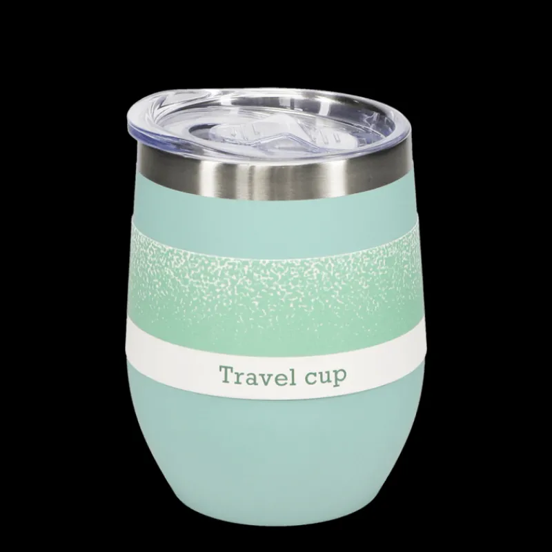 Rex London Rubber coated travel cup 350ml - Eggshell blue Clearance