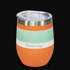 Rex London Rubber coated travel cup 350ml - Orange Sale