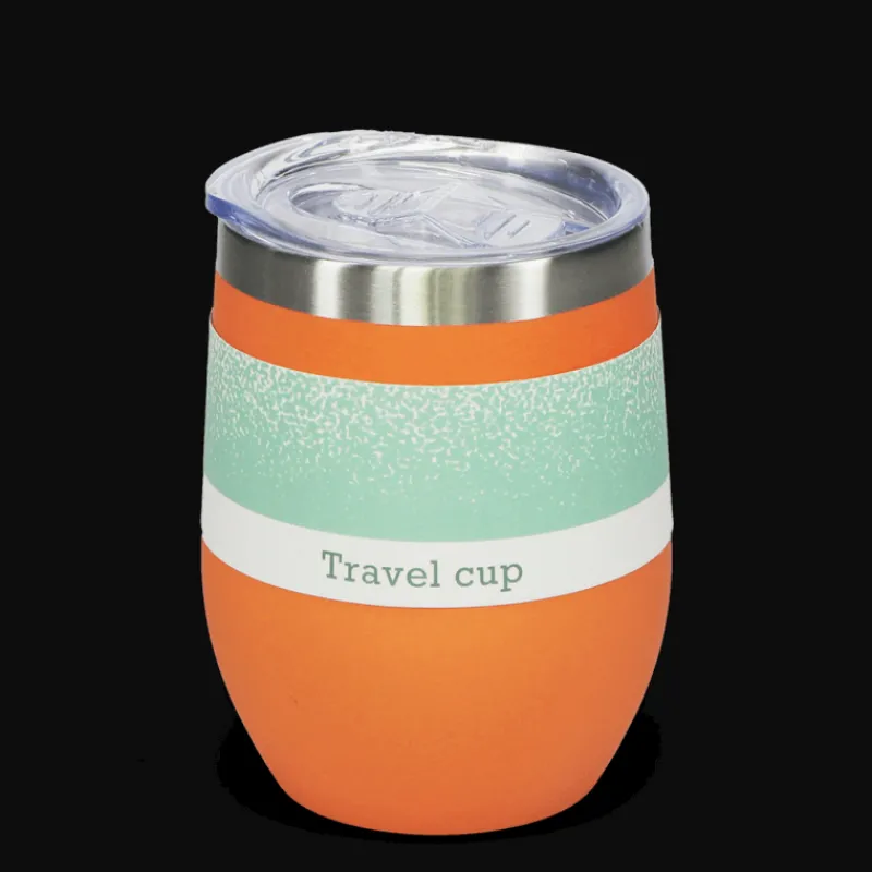 Rex London Rubber coated travel cup 350ml - Orange Sale