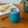 Rex London Rubber coated travel cup 350ml - Petrol blue New
