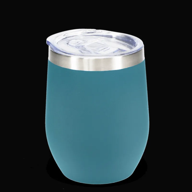 Rex London Rubber coated travel cup 350ml - Petrol blue New