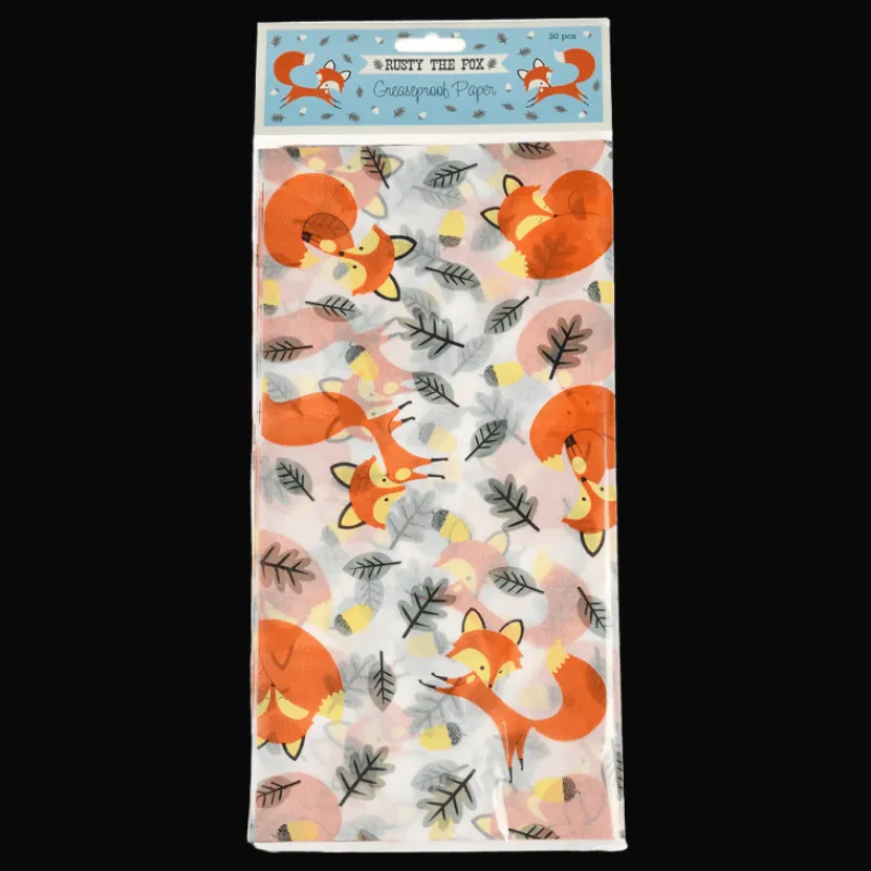 Rex London 30 sheets greaseproof paper - Rusty the Fox Discount