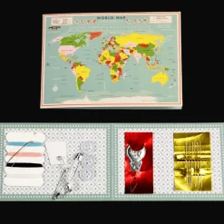 Rex London Shirt repair sewing kit - World Map New