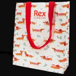 Rex London Shopping bag - Festive Sausage Dog Clearance