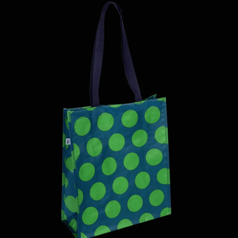 Rex London Shopping bag - Spotlight green on blue New