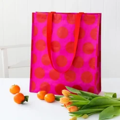 Rex London Shopping bag - Spotlight red on pink Best
