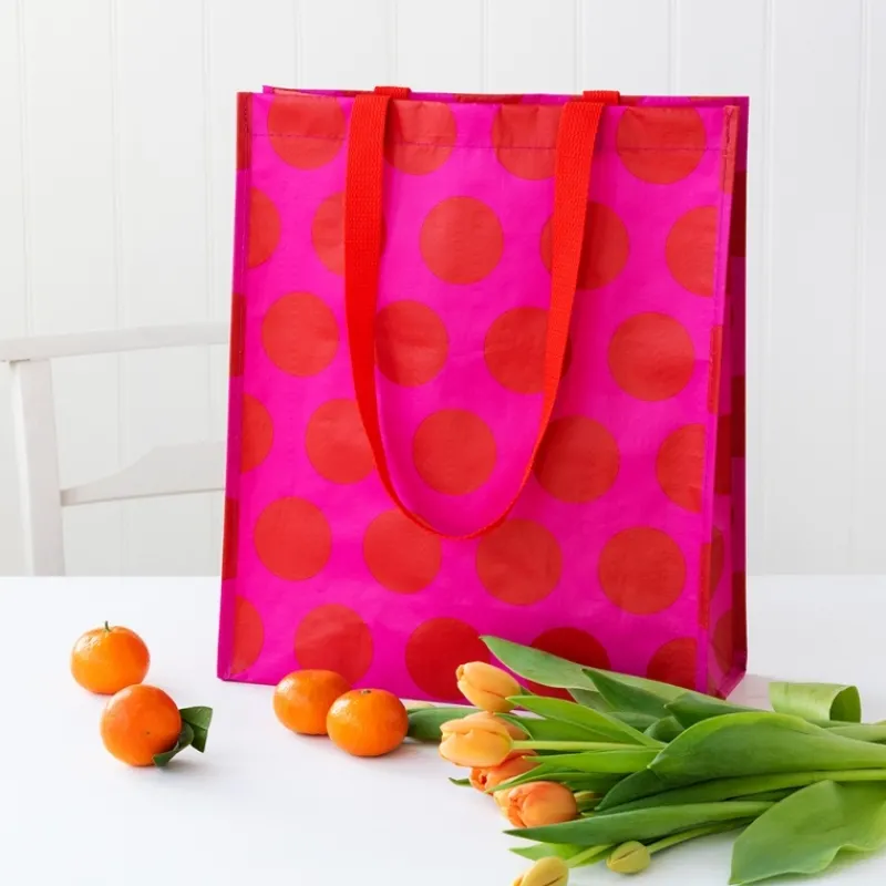 Rex London Shopping bag - Spotlight red on pink Best