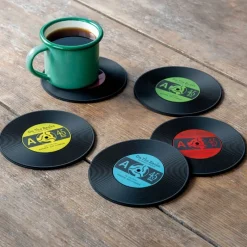 Rex London Silicone coasters (set of 6) - Vinyl record Discount