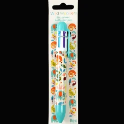 Rex London Six colour pen - Wild Wonders Hot