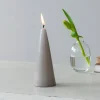 Rex London Small cone candle - Light Grey Hot