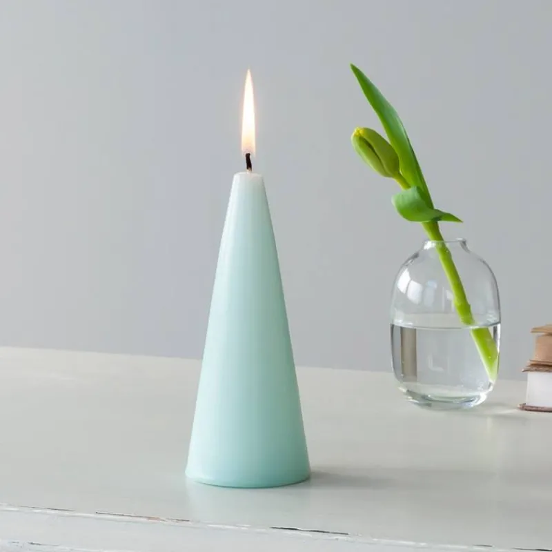 Rex London Small cone candle - Mint Green Clearance