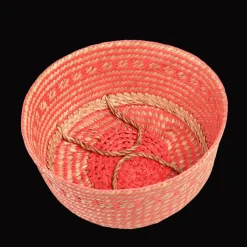 Rex London Small seagrass belly basket - Coral Online
