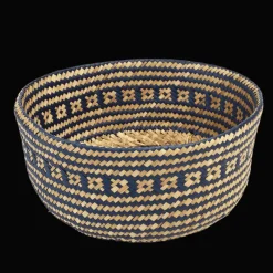 Rex London Small seagrass belly basket - Navy blue Discount