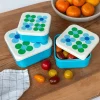Rex London Snack boxes (set of 3) - Blue and Green Daisy Sale