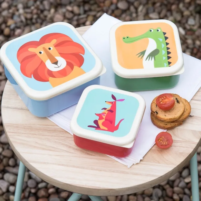 Rex London Snack boxes (set of 3) - Colourful Creatures Hot