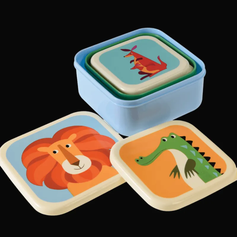 Rex London Snack boxes (set of 3) - Colourful Creatures Hot