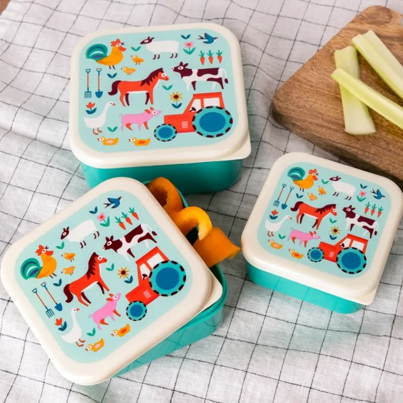 Rex London Snack boxes (set of 3) - Farmyard Sale
