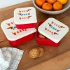 Rex London Snack boxes (set of 3) - Sausage Dog Hot