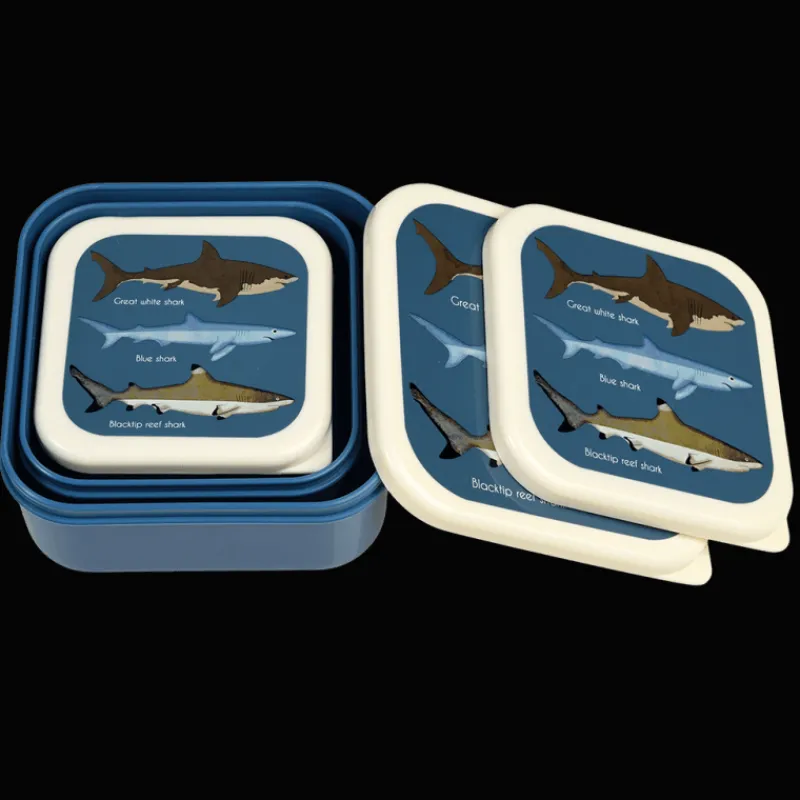 Rex London Snack boxes (set of 3) - Sharks Discount