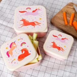 Rex London Snack boxes (set of 3) - Unicorn Sale