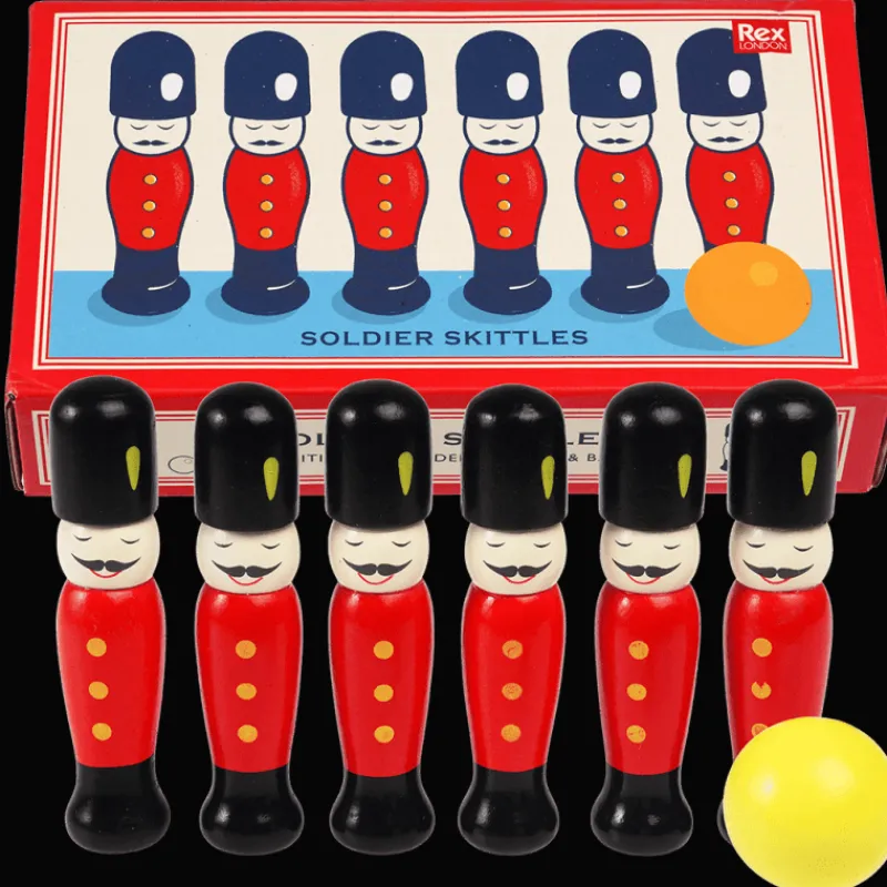 Rex London Soldier skittles wooden toy Sale