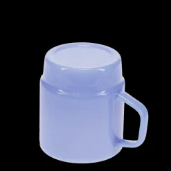 Rex London Stacking glass coffee cup 280ml - Milky blue Discount