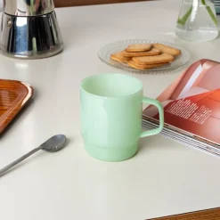 Rex London Stacking glass coffee cup 280ml - Mint green Clearance