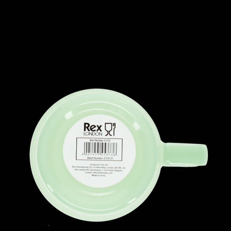 Rex London Stacking glass coffee cup 280ml - Mint green Clearance