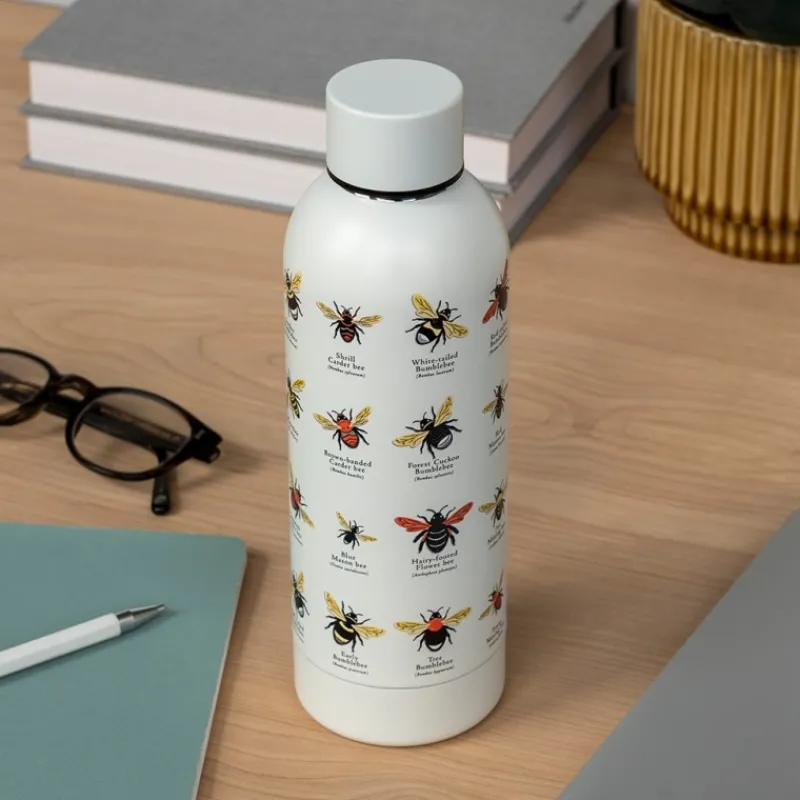 Rex London Stainless steel bottle 500ml - Garden Bees Best