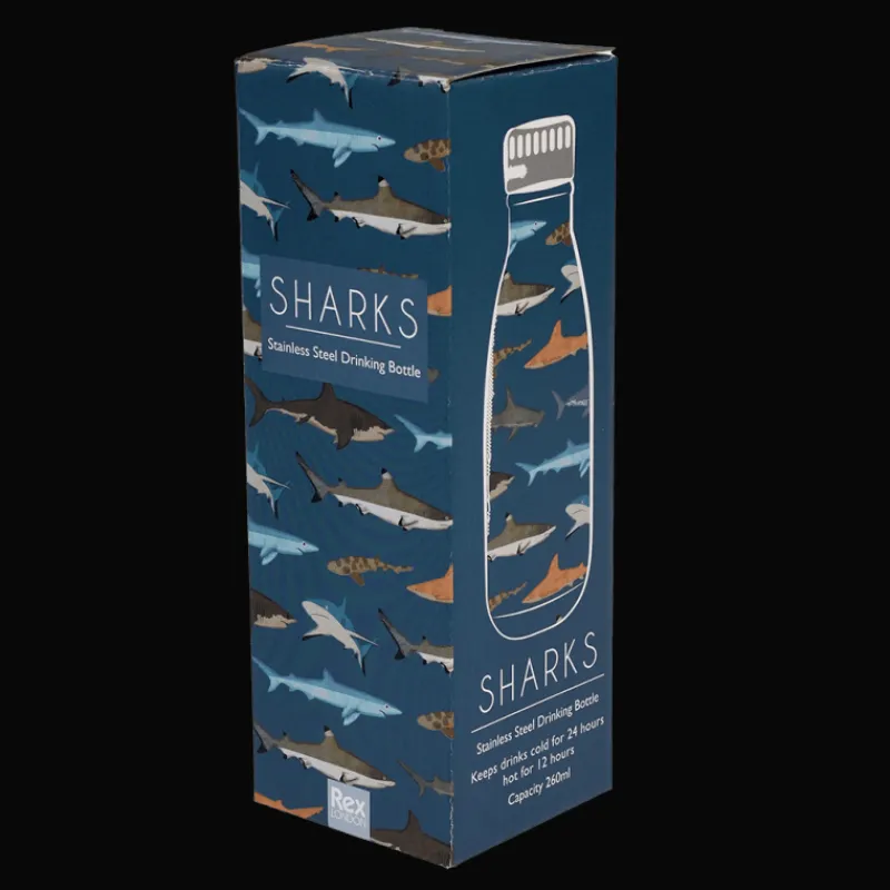 Rex London Stainless steel bottle 260ml - Sharks Best