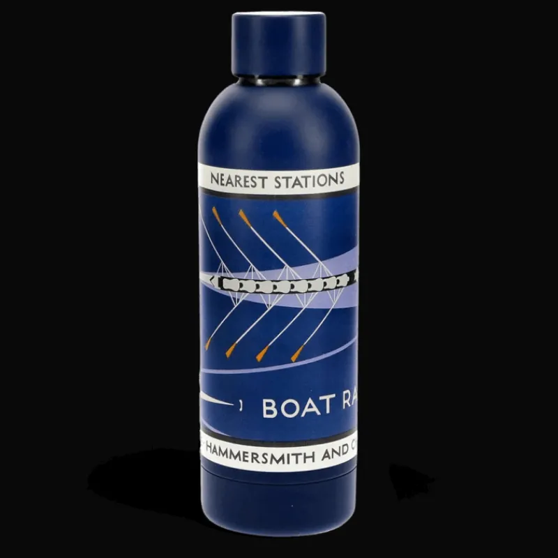Rex London Stainless steel bottle 500ml - TfL Vintage Poster "Boat Race" Fashion