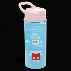 Rex London Stainless steel bottle with push button lid 500ml - Lottie and Friends Hot