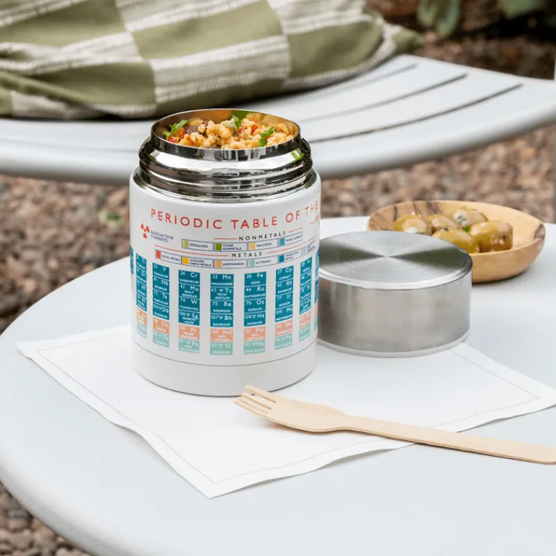 Rex London Stainless steel food flask (450 ml) - Periodic Table Outlet