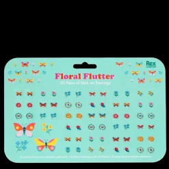 Rex London Stick on earrings (30 pairs) - Floral Flutter Best