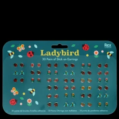 Rex London Stick on earrings (30 pairs) - Ladybird Clearance