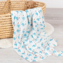 Rex London Swaddling blanket - Elephant Party Sale