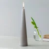 Rex London Tall cone candle - Light grey Hot