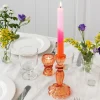 Rex London Tall glass candle holder - Orange New