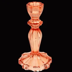 Rex London Tall glass candle holder - Orange New