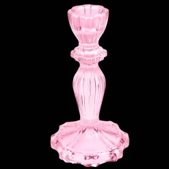 Rex London Tall glass candle holder - Pink Online