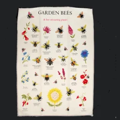 Rex London Tea towel - Garden Bees Best