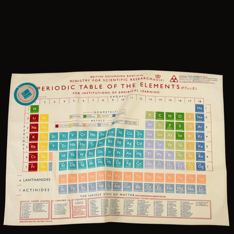Rex London Tea towel - Periodic Table Hot