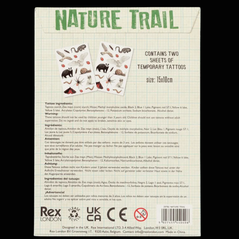Rex London Temporary tattoos - Nature Trail Fashion