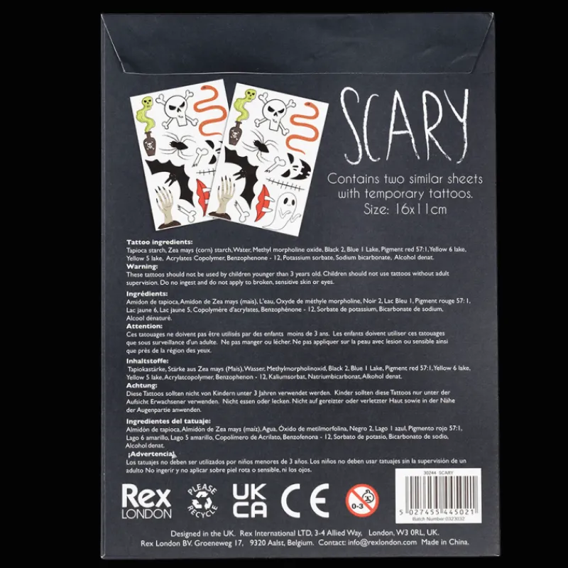 Rex London Temporary tattoos - Scary Sale