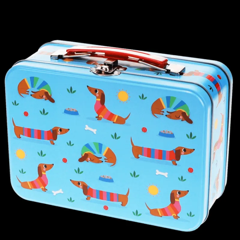 Rex London Tin case - Sunny Sausage Dog Fashion